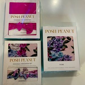NWT Posh Peanut Lot. Mommy & Me set and Swaddle